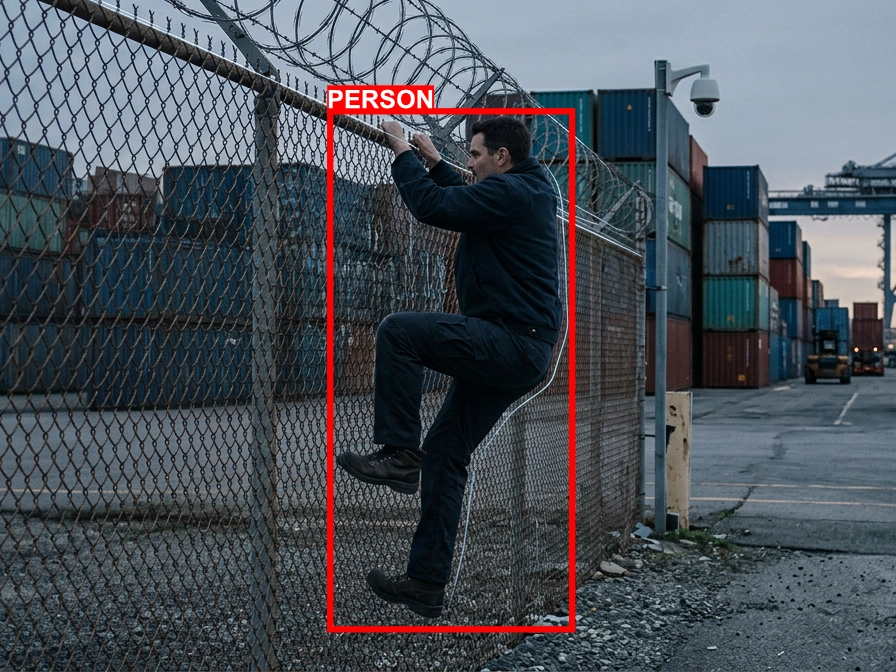 Perimeter security system with intrusion detection