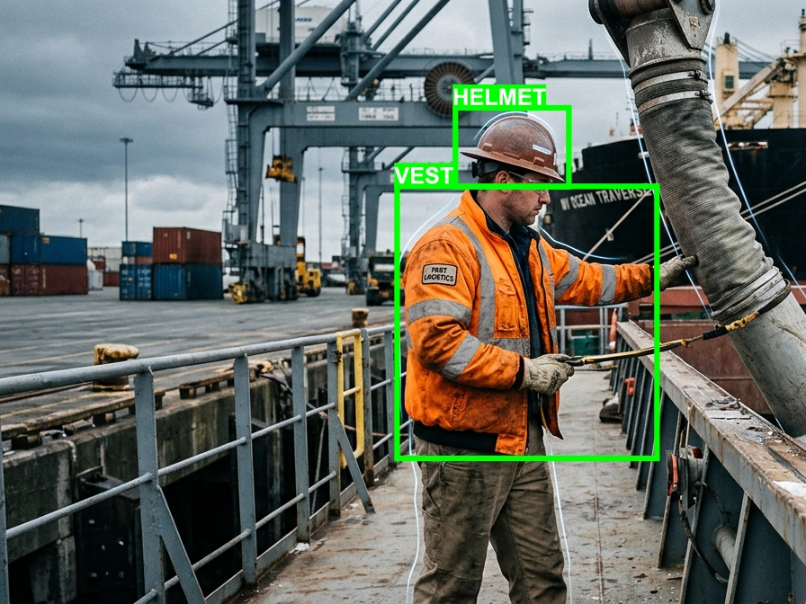 Access control and people monitoring in port areas